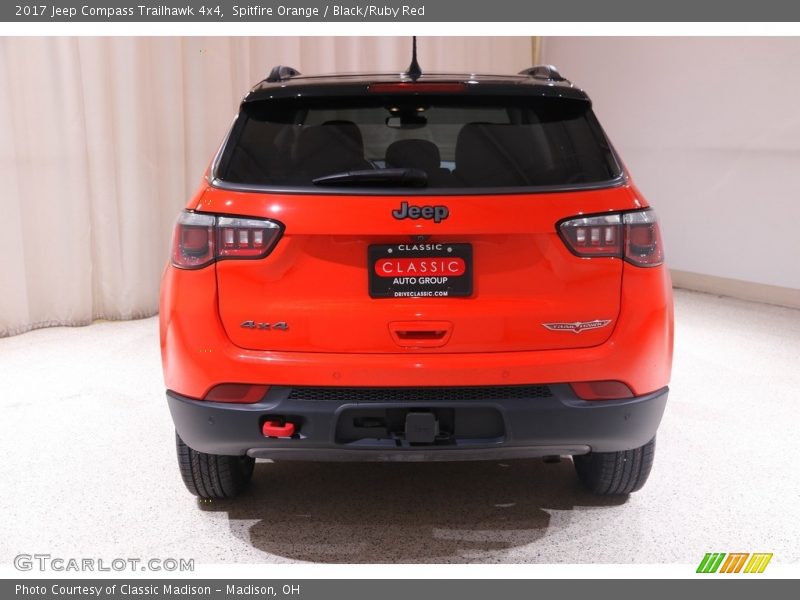 Spitfire Orange / Black/Ruby Red 2017 Jeep Compass Trailhawk 4x4
