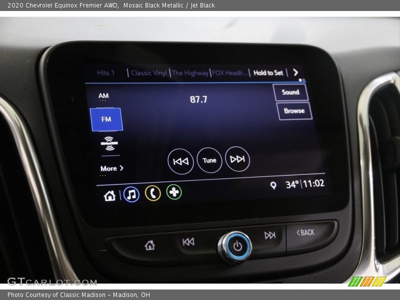 Mosaic Black Metallic / Jet Black 2020 Chevrolet Equinox Premier AWD