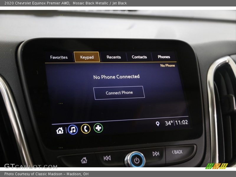 Mosaic Black Metallic / Jet Black 2020 Chevrolet Equinox Premier AWD