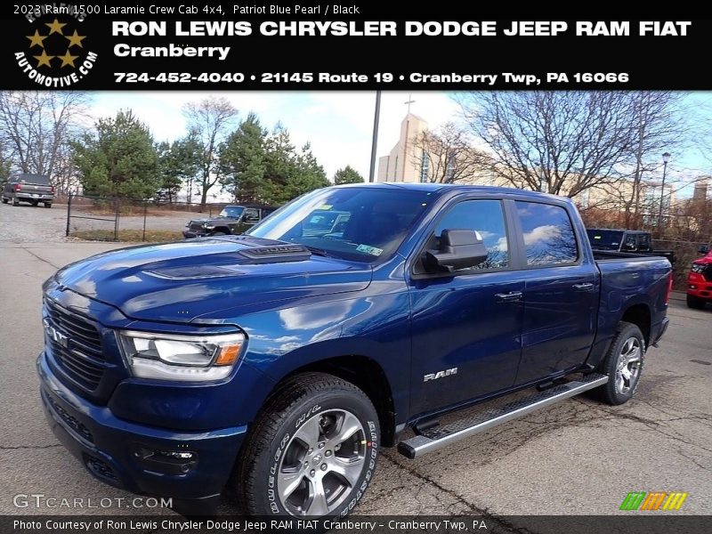 Patriot Blue Pearl / Black 2023 Ram 1500 Laramie Crew Cab 4x4