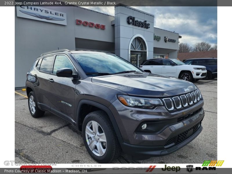 Granite Crystal Metallic / Black 2022 Jeep Compass Latitude 4x4
