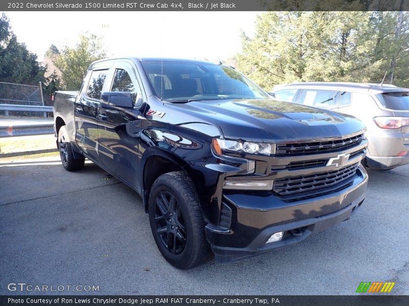Black / Jet Black 2022 Chevrolet Silverado 1500 Limited RST Crew Cab 4x4