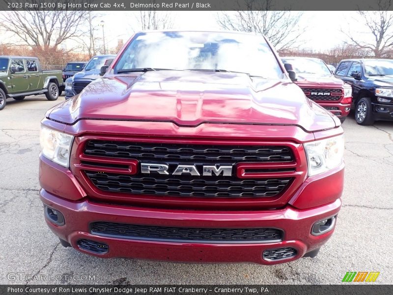 Delmonico Red Pearl / Black 2023 Ram 1500 Big Horn Crew Cab 4x4