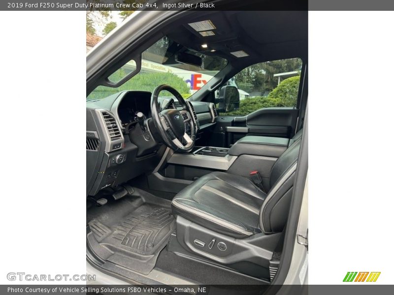 Ingot Silver / Black 2019 Ford F250 Super Duty Platinum Crew Cab 4x4