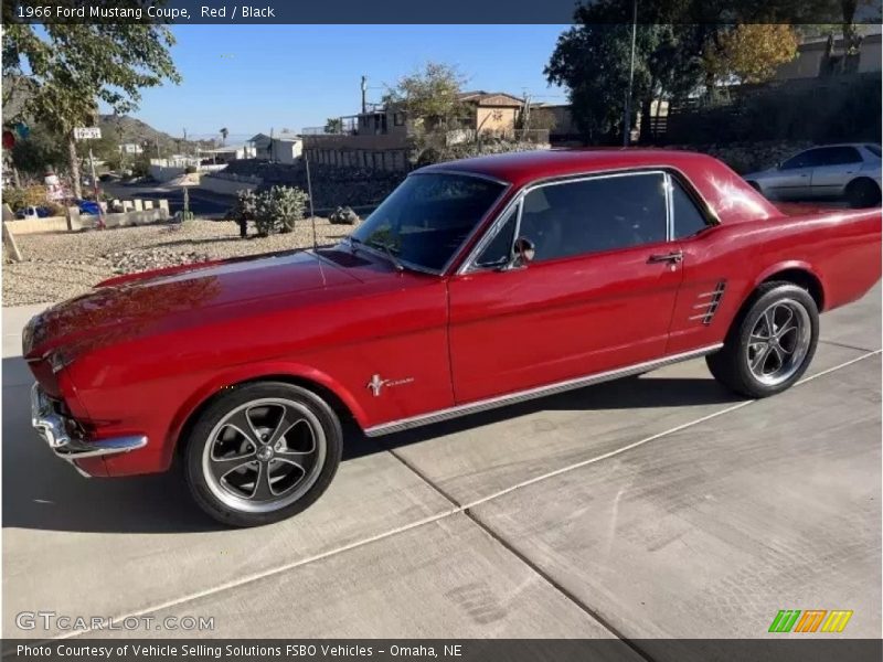 Red / Black 1966 Ford Mustang Coupe