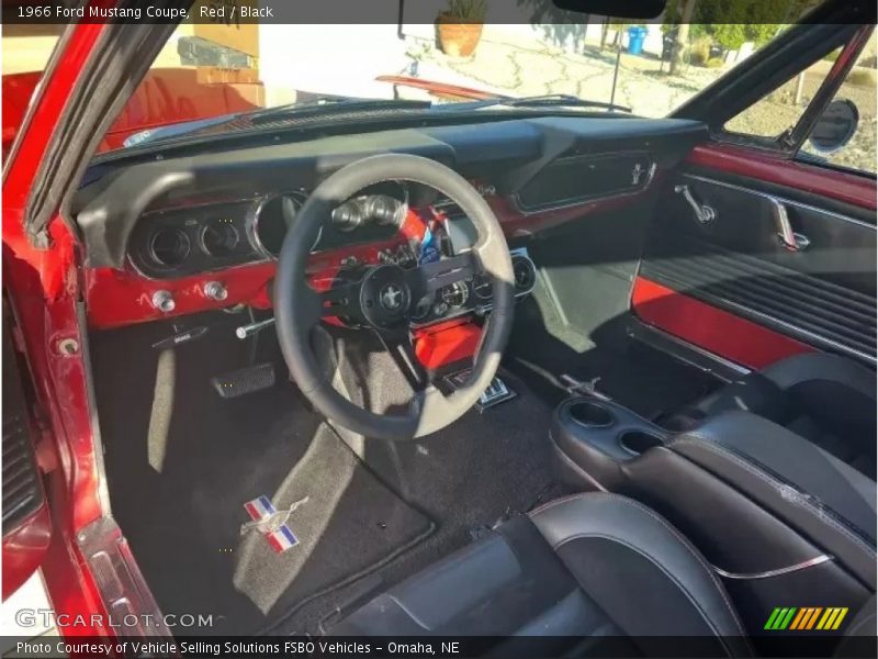 Red / Black 1966 Ford Mustang Coupe