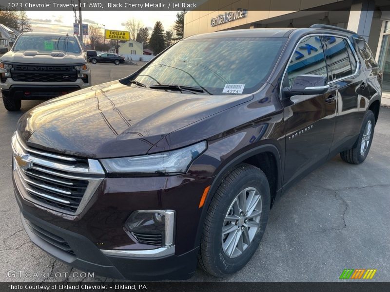 Black Cherry Metallic / Jet Black 2023 Chevrolet Traverse LT AWD