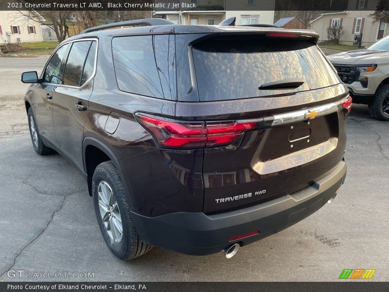 Black Cherry Metallic / Jet Black 2023 Chevrolet Traverse LT AWD