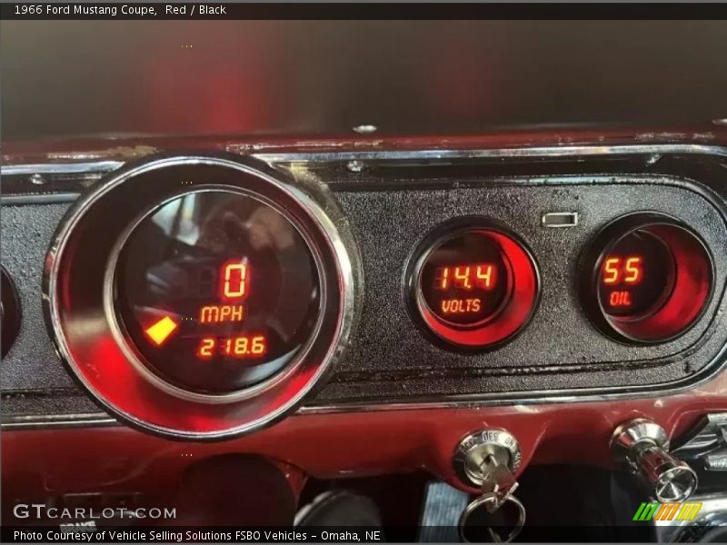Red / Black 1966 Ford Mustang Coupe