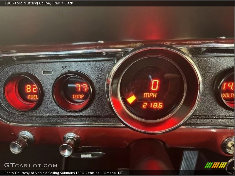 Red / Black 1966 Ford Mustang Coupe