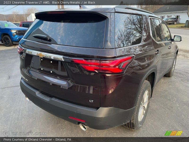Black Cherry Metallic / Jet Black 2023 Chevrolet Traverse LT AWD