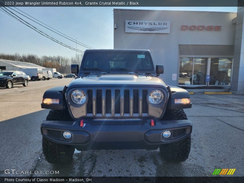 Granite Crystal Metallic / Black 2023 Jeep Wrangler Unlimited Rubicon 4x4