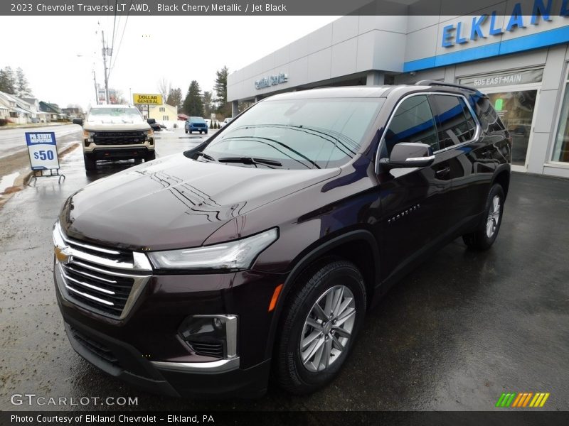 Black Cherry Metallic / Jet Black 2023 Chevrolet Traverse LT AWD