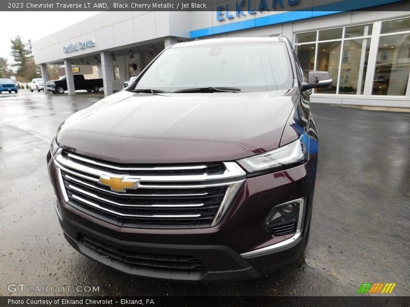 Black Cherry Metallic / Jet Black 2023 Chevrolet Traverse LT AWD