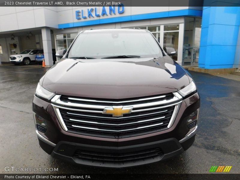 Black Cherry Metallic / Jet Black 2023 Chevrolet Traverse LT AWD