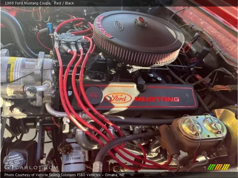 Red / Black 1966 Ford Mustang Coupe