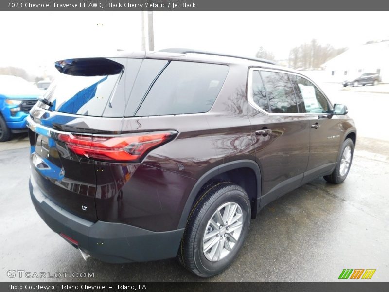 Black Cherry Metallic / Jet Black 2023 Chevrolet Traverse LT AWD