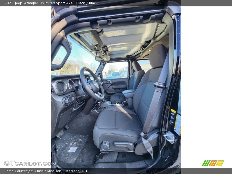 Black / Black 2023 Jeep Wrangler Unlimited Sport 4x4