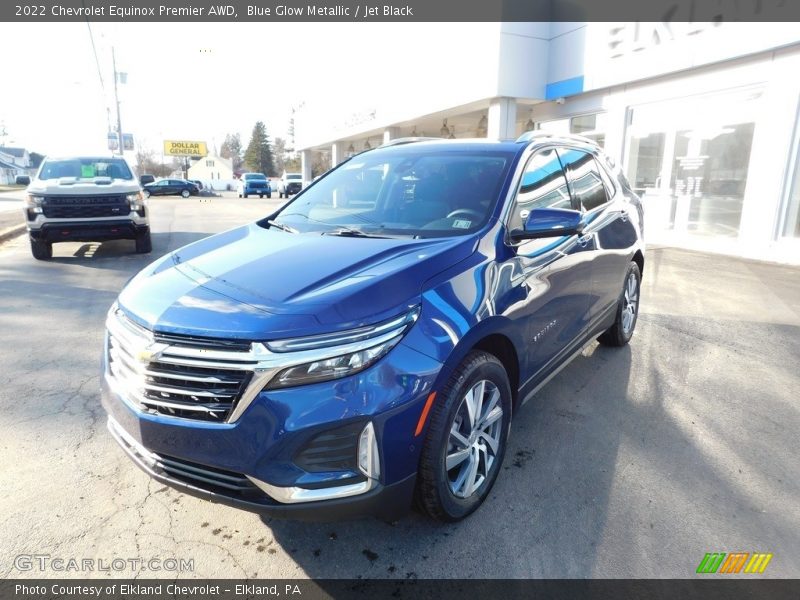 Blue Glow Metallic / Jet Black 2022 Chevrolet Equinox Premier AWD