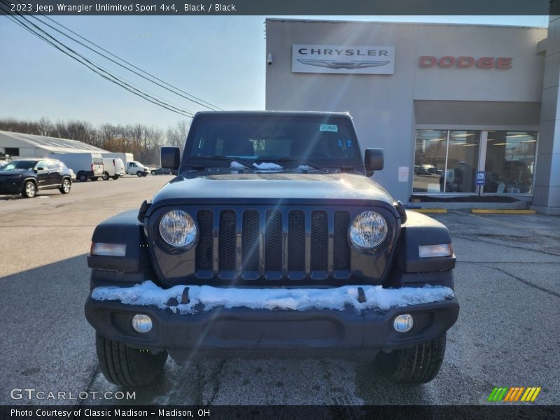 Black / Black 2023 Jeep Wrangler Unlimited Sport 4x4