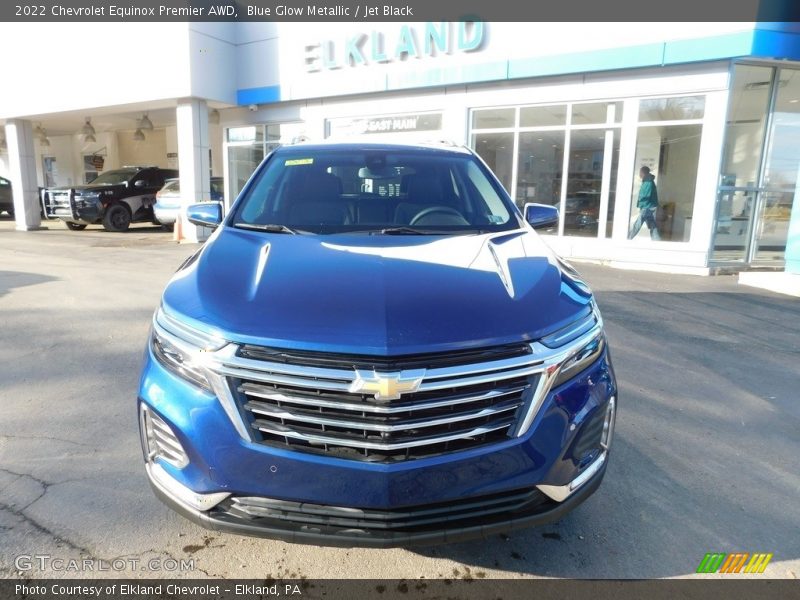 Blue Glow Metallic / Jet Black 2022 Chevrolet Equinox Premier AWD