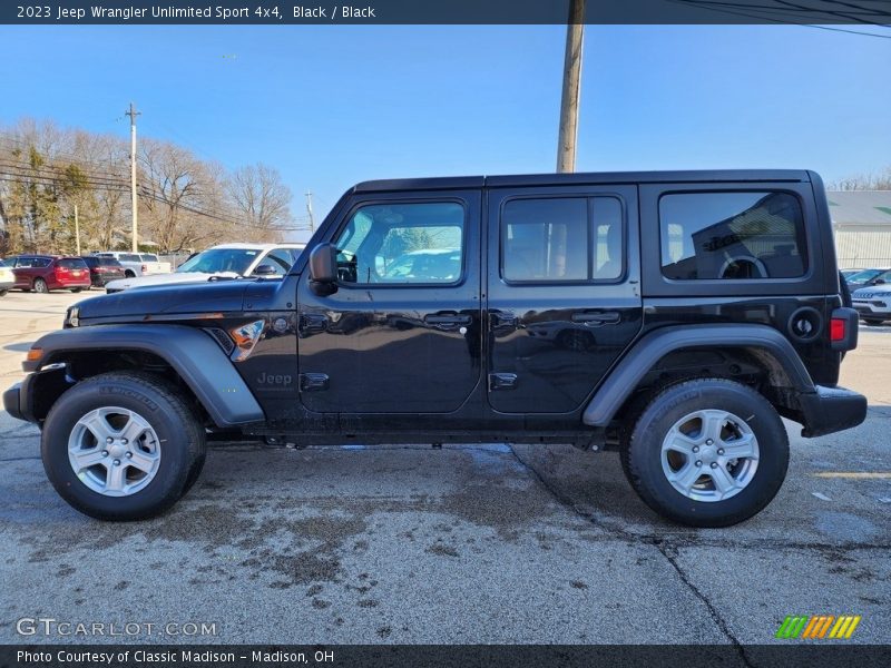 Black / Black 2023 Jeep Wrangler Unlimited Sport 4x4