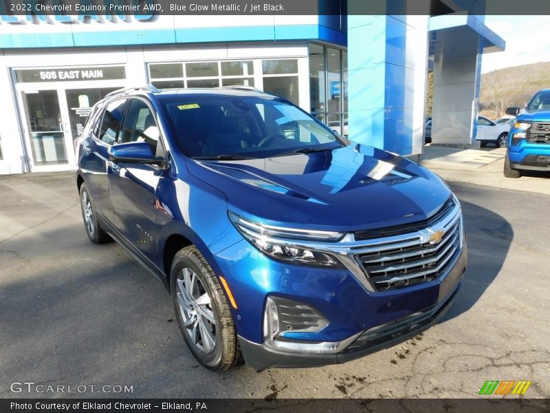 Blue Glow Metallic / Jet Black 2022 Chevrolet Equinox Premier AWD