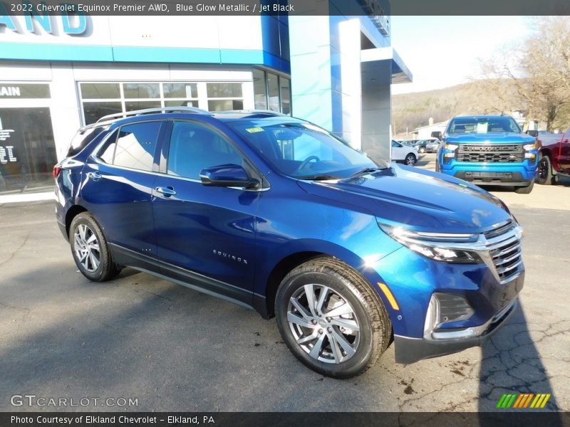 Blue Glow Metallic / Jet Black 2022 Chevrolet Equinox Premier AWD