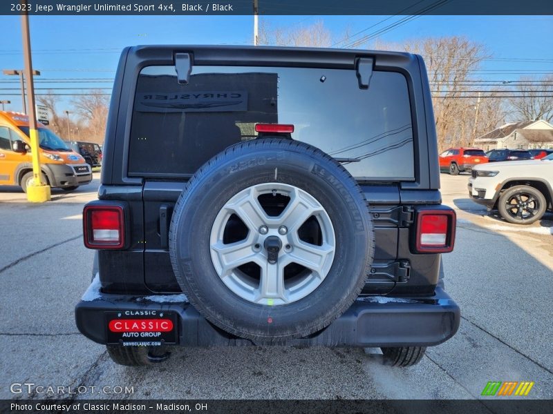 Black / Black 2023 Jeep Wrangler Unlimited Sport 4x4