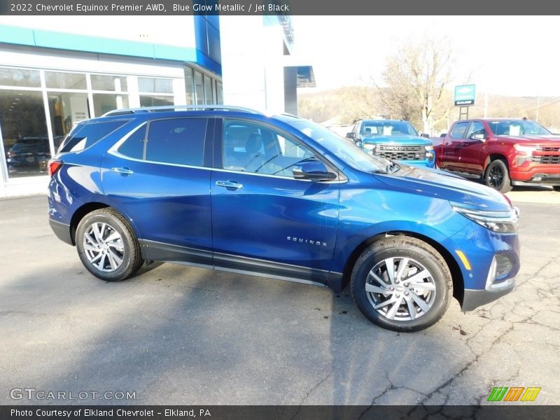 Blue Glow Metallic / Jet Black 2022 Chevrolet Equinox Premier AWD