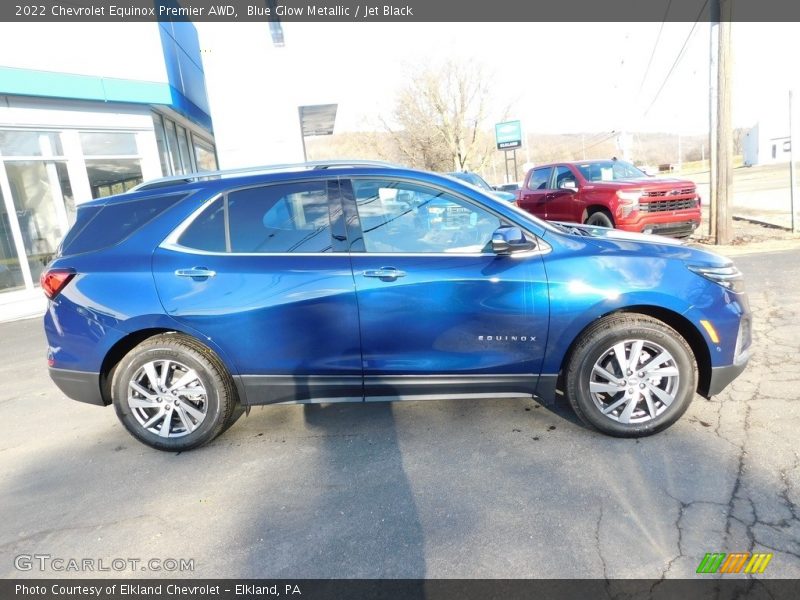 Blue Glow Metallic / Jet Black 2022 Chevrolet Equinox Premier AWD