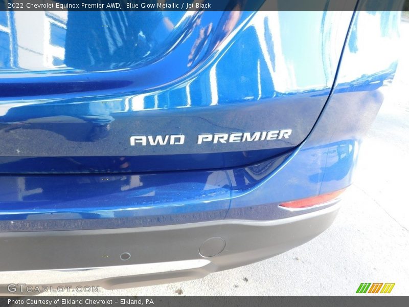 Blue Glow Metallic / Jet Black 2022 Chevrolet Equinox Premier AWD