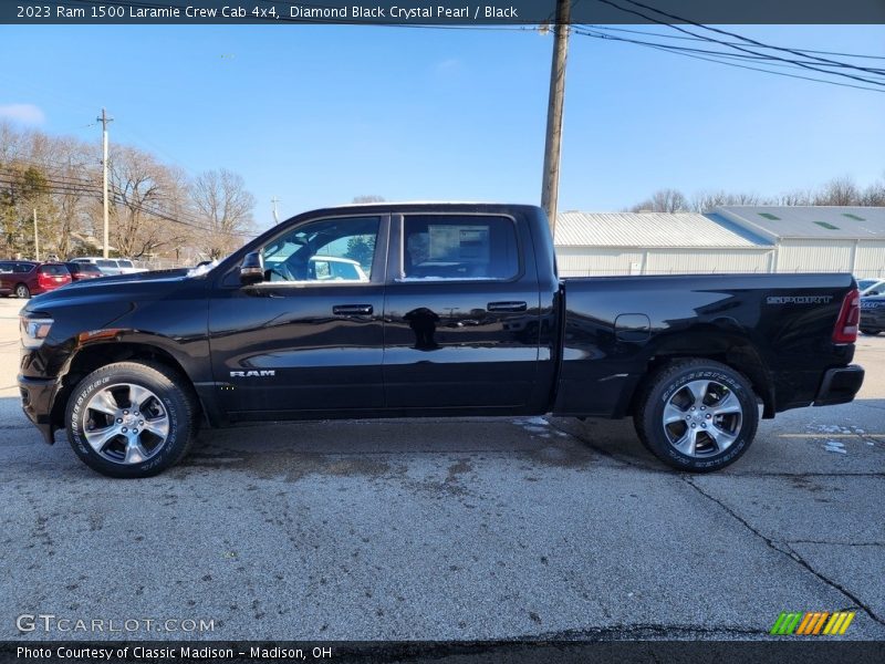 Diamond Black Crystal Pearl / Black 2023 Ram 1500 Laramie Crew Cab 4x4