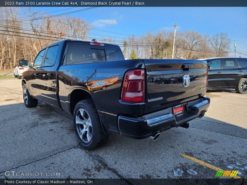 Diamond Black Crystal Pearl / Black 2023 Ram 1500 Laramie Crew Cab 4x4