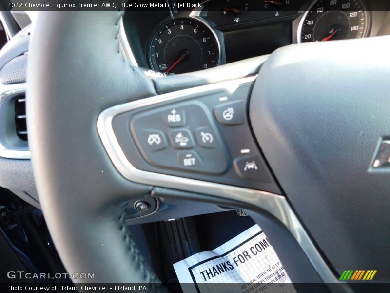 Blue Glow Metallic / Jet Black 2022 Chevrolet Equinox Premier AWD