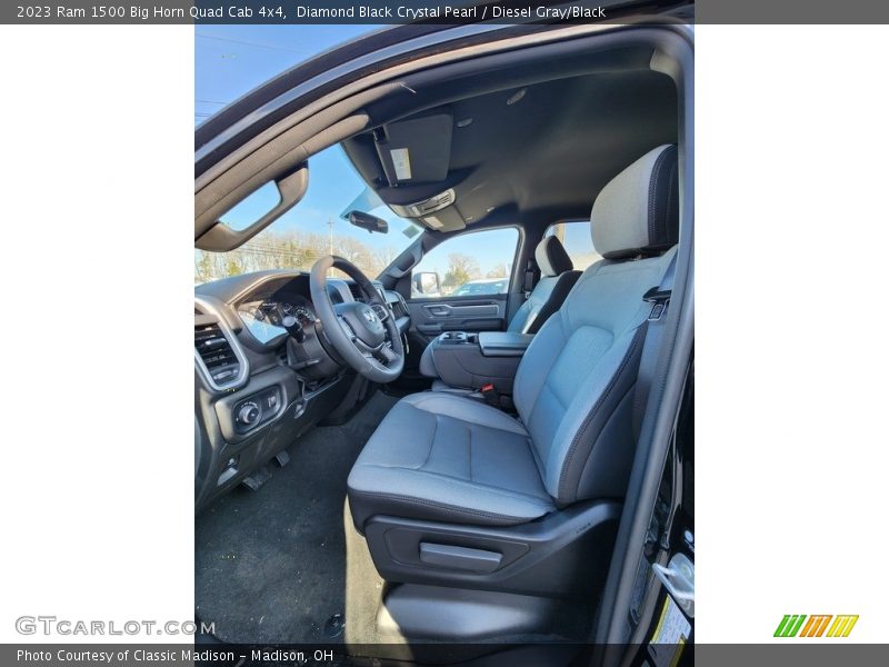 Front Seat of 2023 1500 Big Horn Quad Cab 4x4