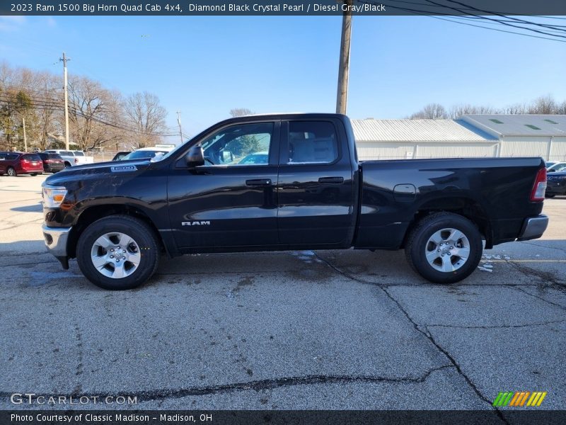  2023 1500 Big Horn Quad Cab 4x4 Diamond Black Crystal Pearl