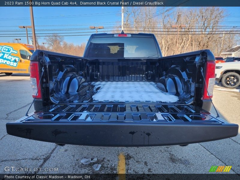 Diamond Black Crystal Pearl / Diesel Gray/Black 2023 Ram 1500 Big Horn Quad Cab 4x4