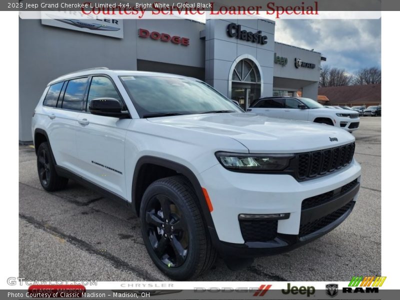 Bright White / Global Black 2023 Jeep Grand Cherokee L Limited 4x4