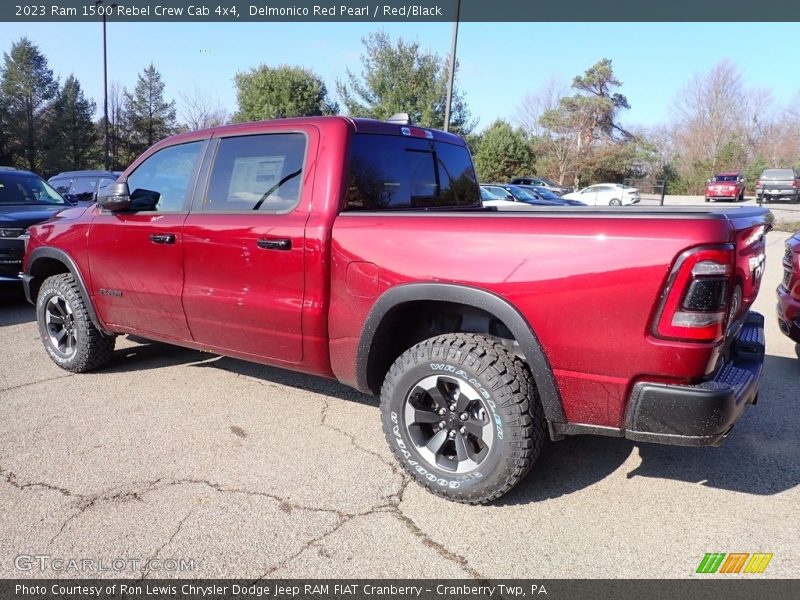 Delmonico Red Pearl / Red/Black 2023 Ram 1500 Rebel Crew Cab 4x4