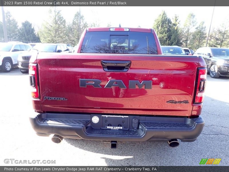 Delmonico Red Pearl / Red/Black 2023 Ram 1500 Rebel Crew Cab 4x4
