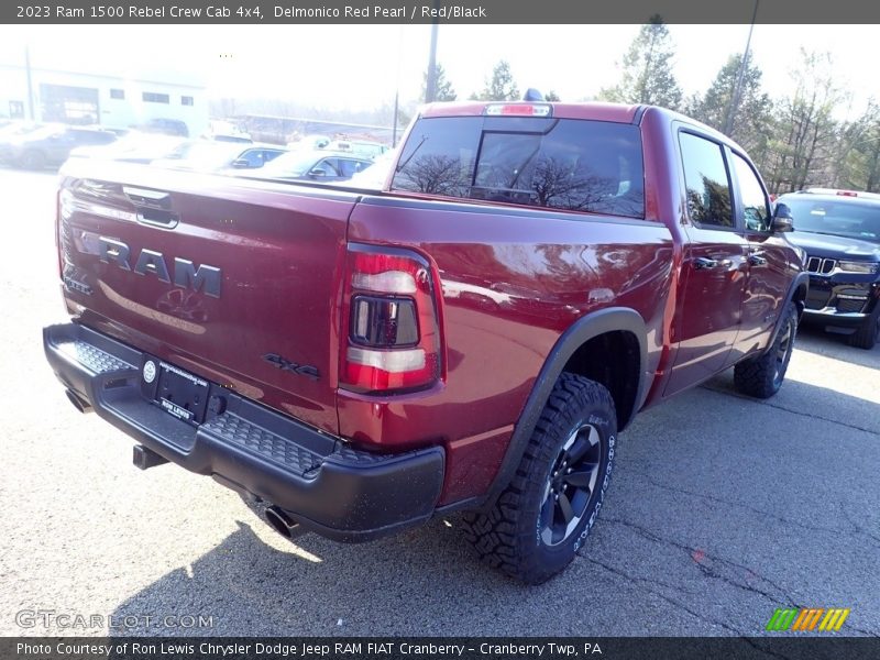 Delmonico Red Pearl / Red/Black 2023 Ram 1500 Rebel Crew Cab 4x4