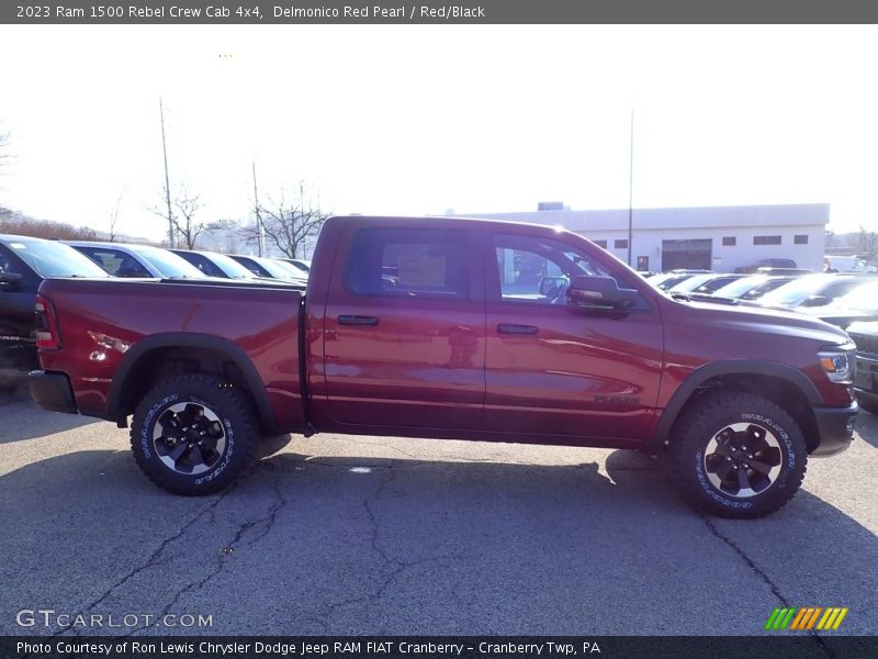 Delmonico Red Pearl / Red/Black 2023 Ram 1500 Rebel Crew Cab 4x4