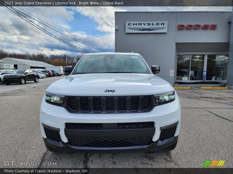 Bright White / Global Black 2023 Jeep Grand Cherokee L Limited 4x4