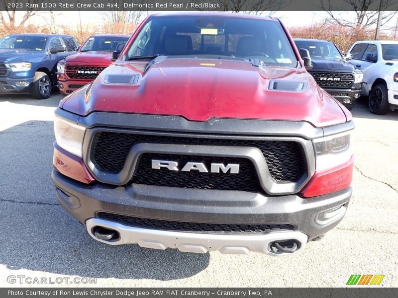 Delmonico Red Pearl / Red/Black 2023 Ram 1500 Rebel Crew Cab 4x4