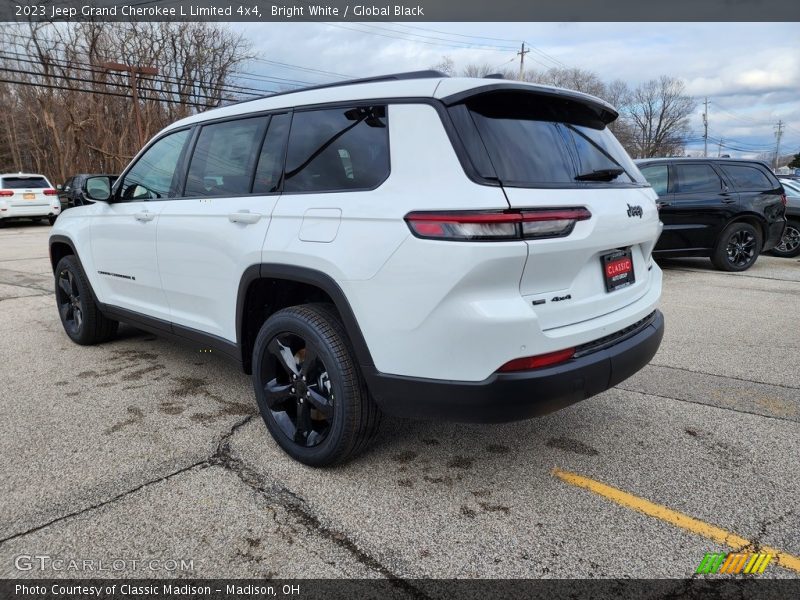Bright White / Global Black 2023 Jeep Grand Cherokee L Limited 4x4