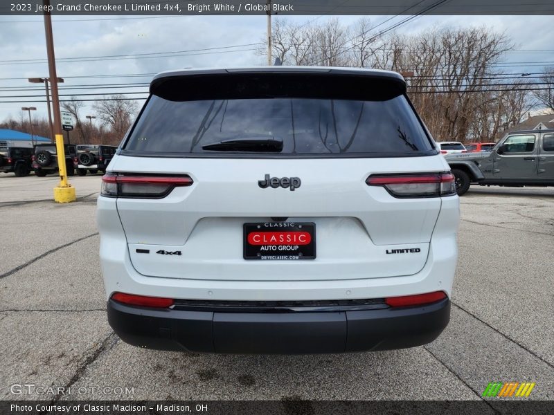 Bright White / Global Black 2023 Jeep Grand Cherokee L Limited 4x4