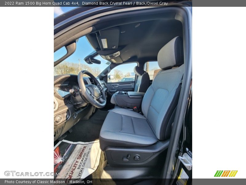 Front Seat of 2022 1500 Big Horn Quad Cab 4x4