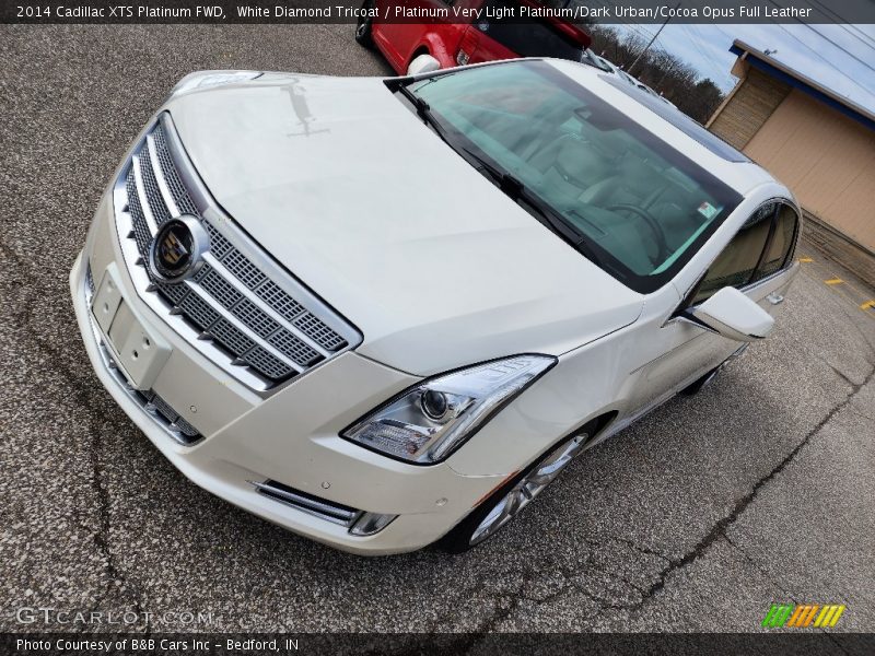 White Diamond Tricoat / Platinum Very Light Platinum/Dark Urban/Cocoa Opus Full Leather 2014 Cadillac XTS Platinum FWD