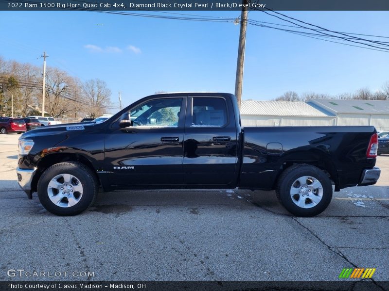 2022 1500 Big Horn Quad Cab 4x4 Diamond Black Crystal Pearl
